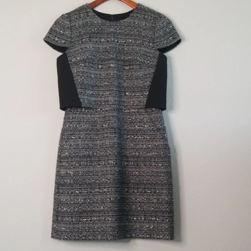 {Tory Burch} Deandra Boucle Knit Tweed Dress